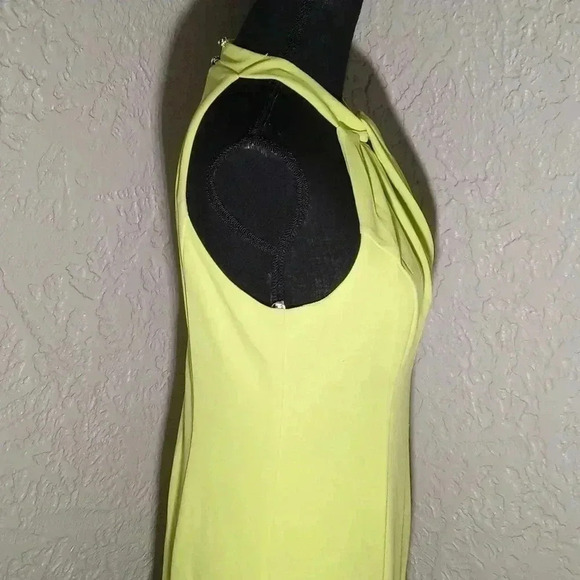 Julia Jordan Twist Halter Neck Sleeveless Stretch Crepe Sheath Midi Dress - Picture 3 of 8